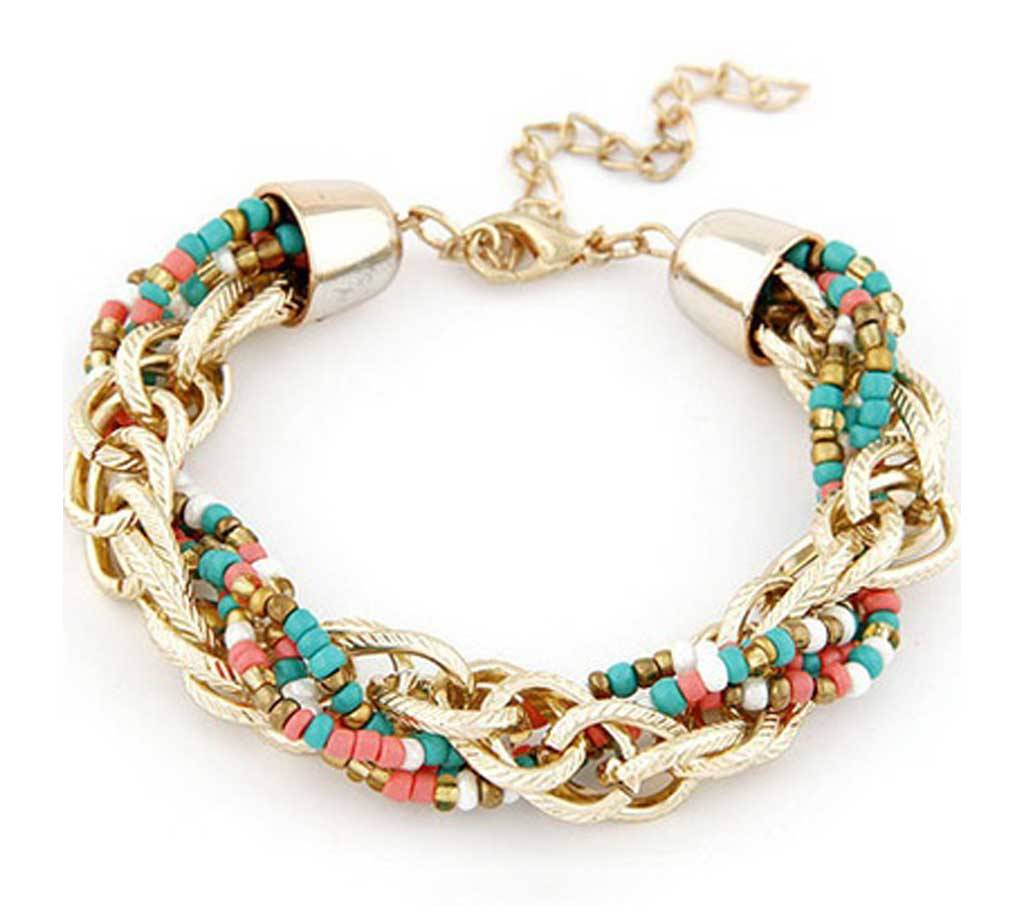Chia Fashion Multilayer Colorful Metal Bracelet (by Pink Point - CHIA60) বাংলাদেশ - 687543