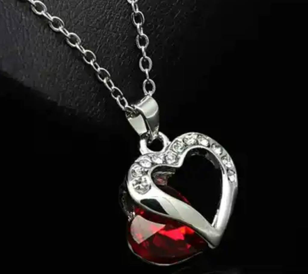 Chia Fashion Trendy Heart Pendent Necklace (by Pink Point - CHIA76) বাংলাদেশ - 688344