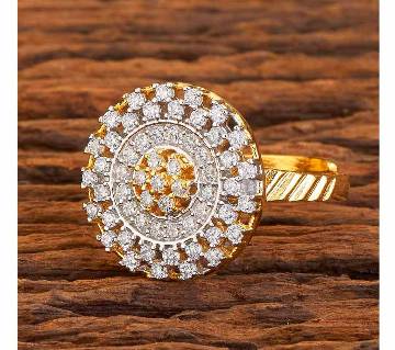 CZ DELICATE RINGS WITH 2 TONE PLATING 59262 (by Pink Point - KJ59262)