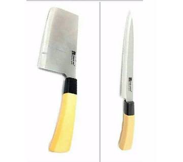 1 pc kitchen knife+Meat cutting knife combo offer 