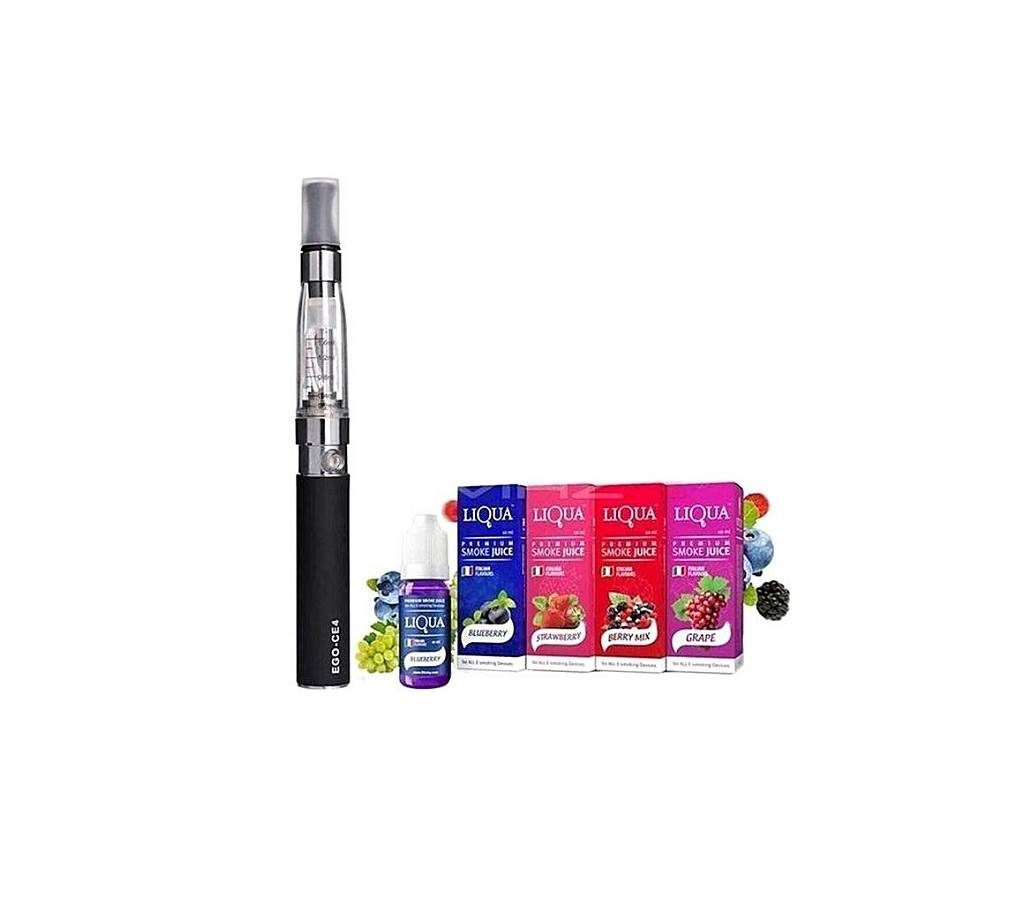 CE4 Electronic Cigarette With E-Liquid - Black বাংলাদেশ - 787272