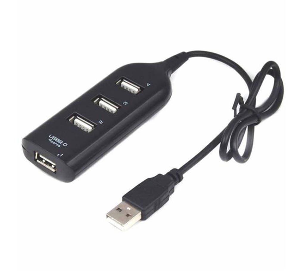 4 Port USB HUB - Black বাংলাদেশ - 709533