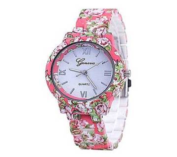Simulated-ceramics Analog Watch for Women - Pink