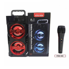 Stero Dual Dual Speaker Portable Wireless With Mic