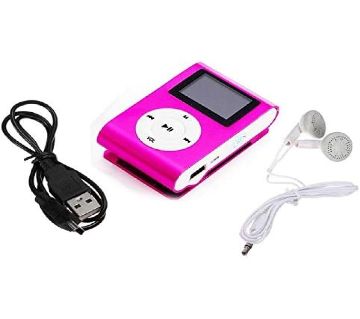 AR02 Mini MP3 মিউজিক প্লেয়ার With Display pink