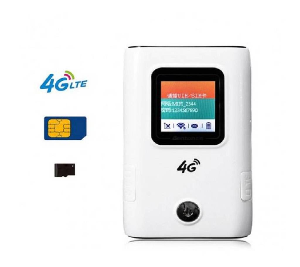 4G Wifi পকেট রাউটার 6000mAH Power Bank With Sim Card Slot LCD Display Up to 10 User বাংলাদেশ - 1095721