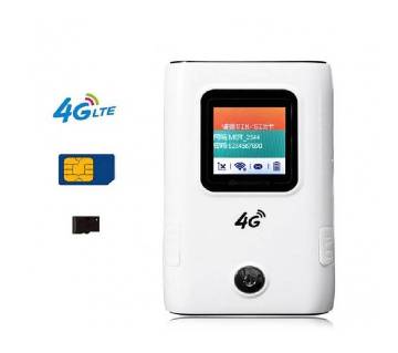 4G Wifi Pocket Router 6000mAH Power Bank With Sim Card Slot LCD Display Up to 10 User