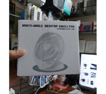 Multi-Angel Desktop Fan Rechargeable 1200mAh Battery