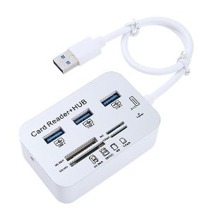 Combo 3 Port 2.0 Hub + 4 Slot Card Reader