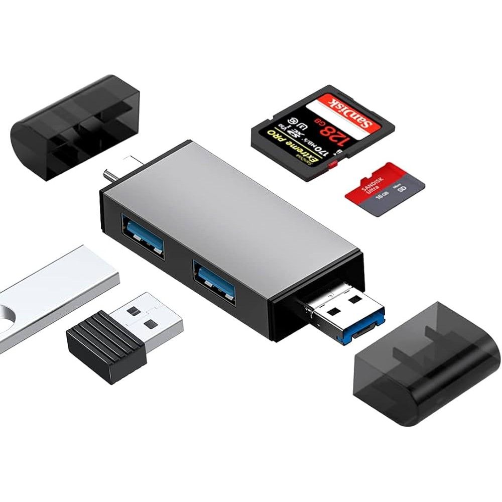 7 in 1 USB Micro Card Reader OTG Computer SD TF
