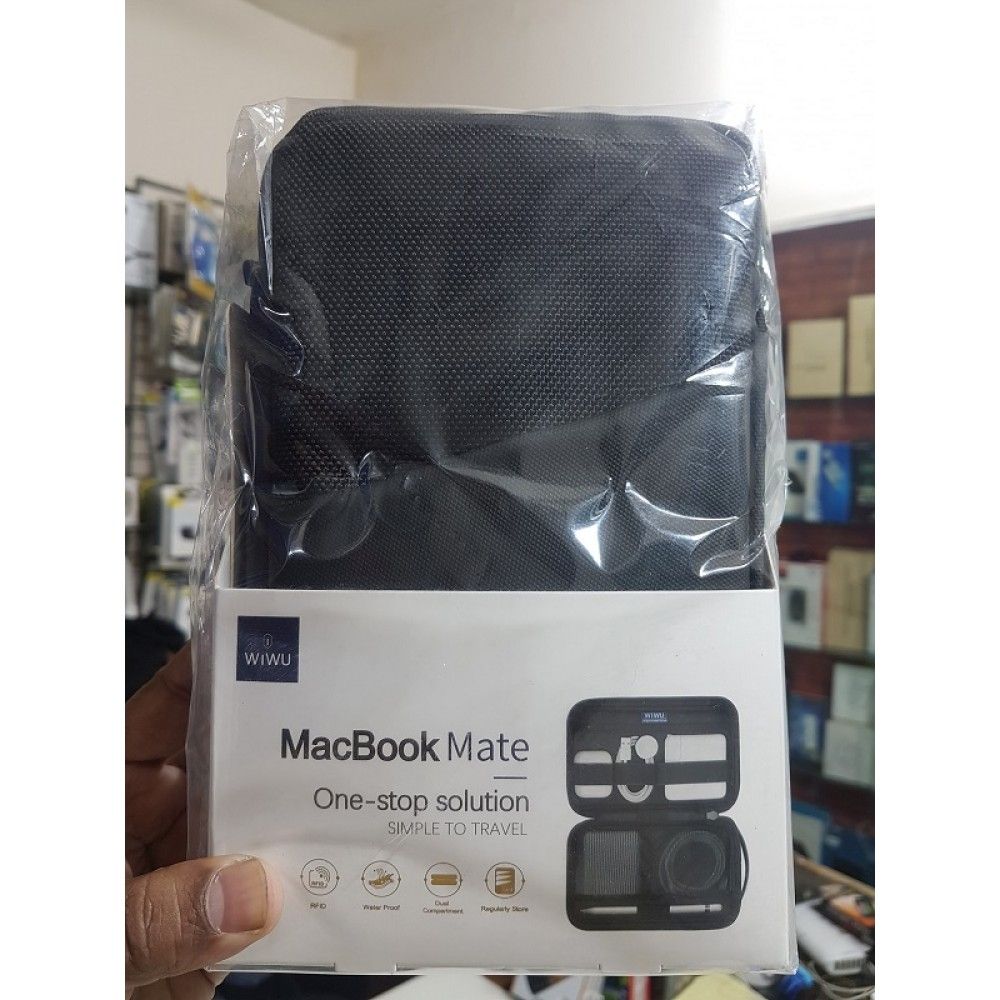 WiWU Macbook Mate Storage Bag - Black