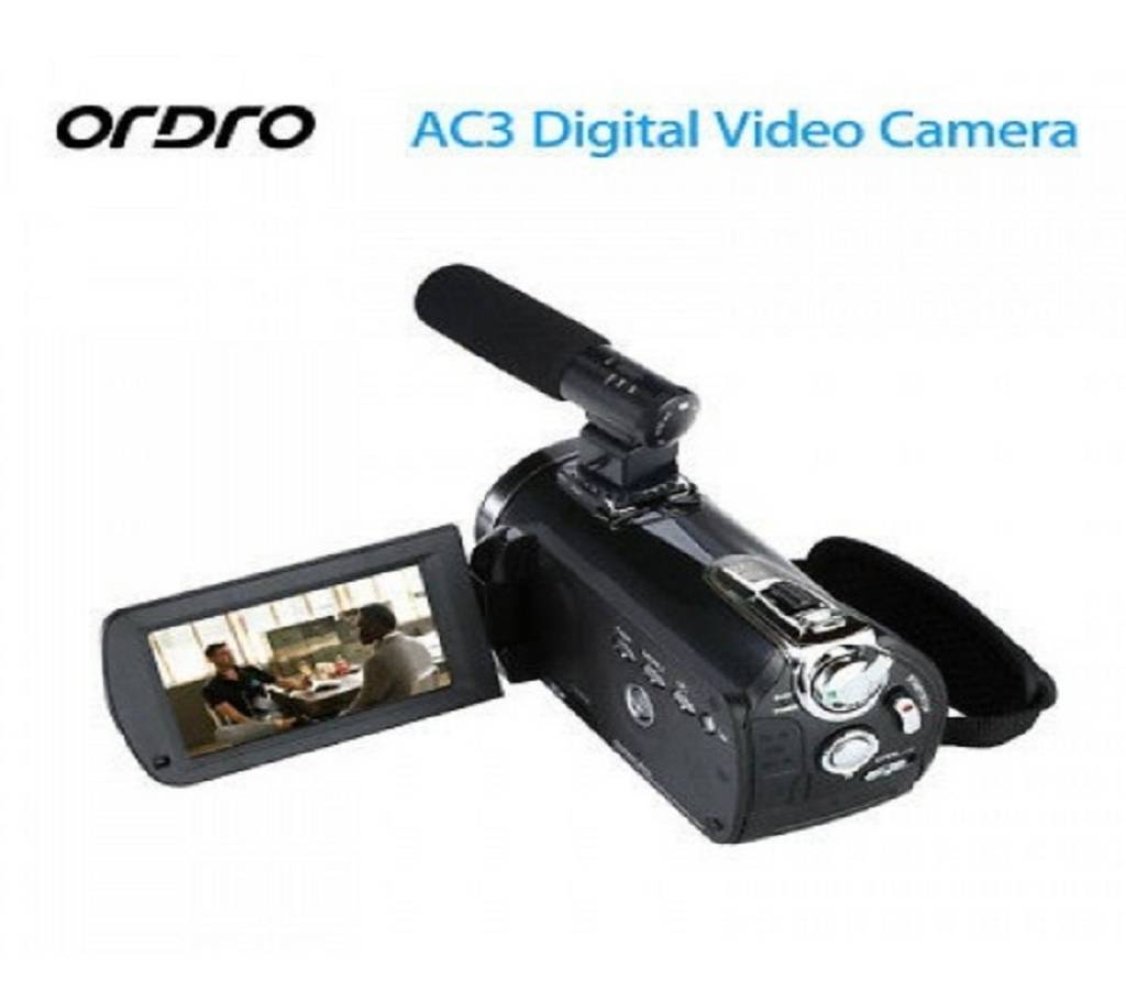 ORDRO AC3 4K Ultra HD 60FPS Video Camera with Wifi External Microphone হ্যান্ডি ক্যামেরা বাংলাদেশ - 921786