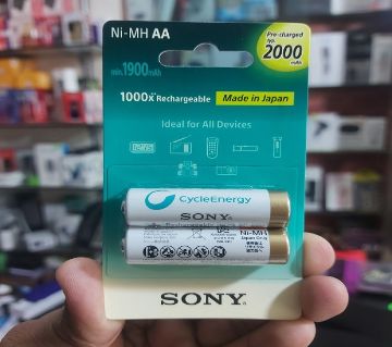 Sony AA 2000mAh রিচার্জেবল ব্যাটারি - Original (২ পিস)