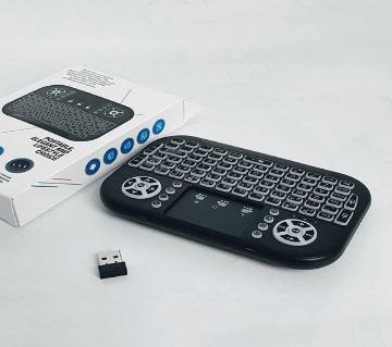 A8 2.4G Air Mouse টাচপ্যাড ব্যাকলিট ওয়্যারলেস কী-বোর্ড