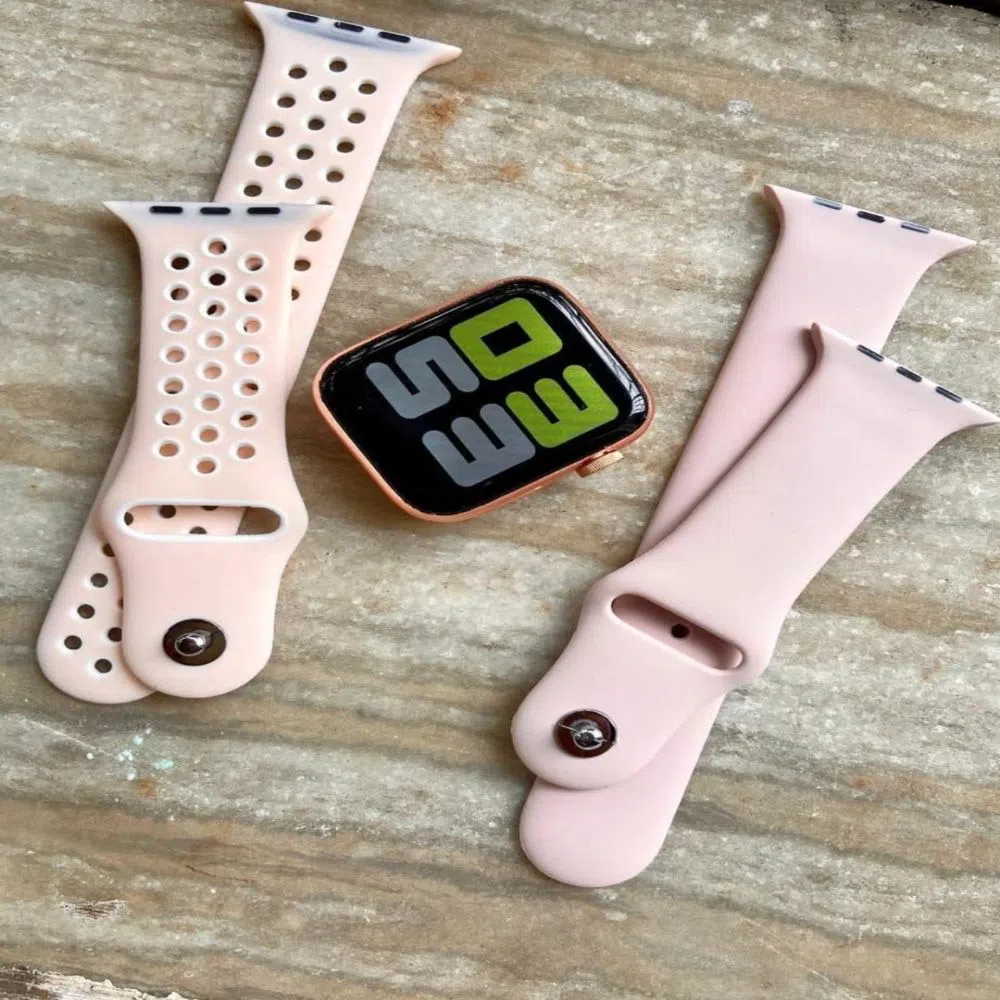 T55 Smartwatch Dual Belt Full Touch looks Apple Watch Water Resist Calling Option