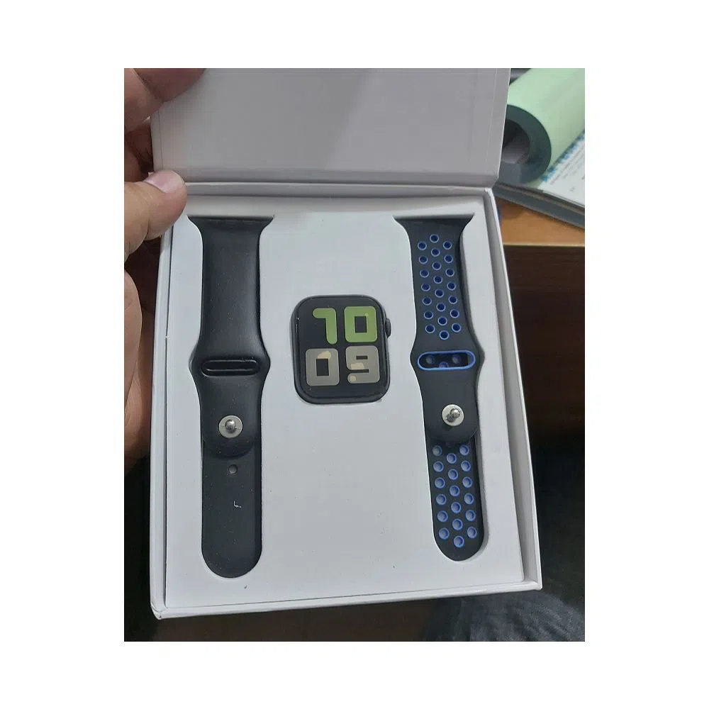 T55 Smartwatch Dual Belt Full Touch looks Apple Watch Water Resist Calling Option