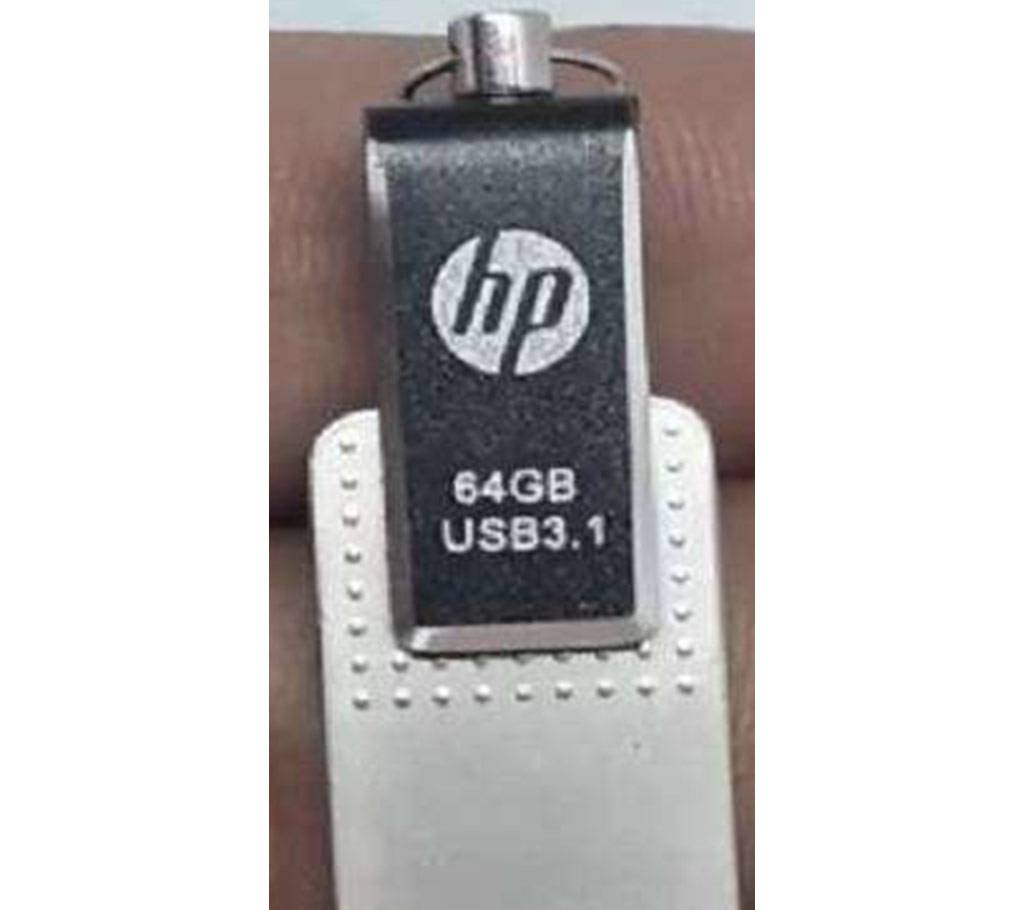 Hp মিনি ডুয়েল USB 3.1 OTG পেনড্রাইভ-32GB বাংলাদেশ - 1103022