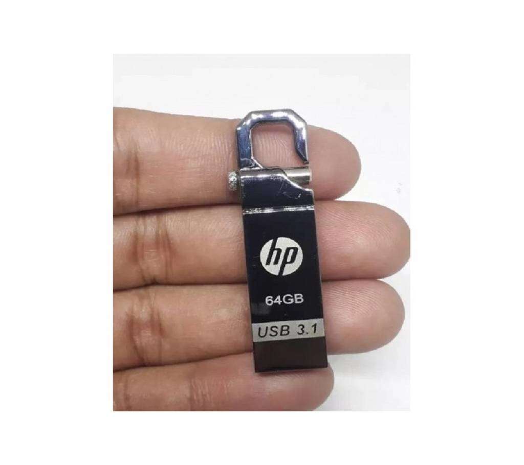 HP পেনড্রাইভ 64GB USB 3.1 মেটাল বডি উইথ ওয়ারেন্টি কপি বাংলাদেশ - 1103229