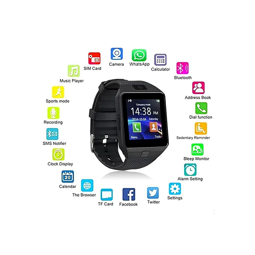 DZ09 Smart watch Camera Watch Full Touch