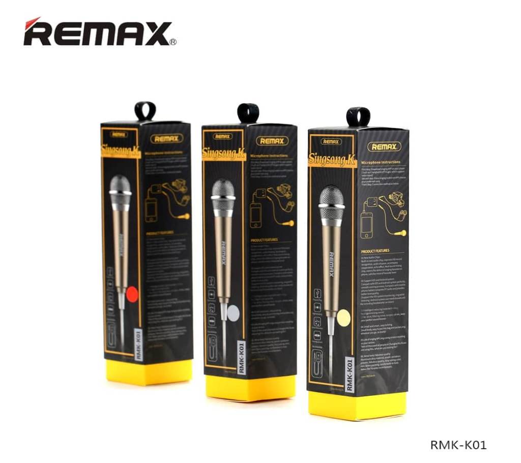 REMAX RMK-K01 SingSong K মাইক্রোফোন ফর স্মার্টফোন বাংলাদেশ - 1146880