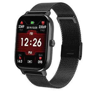 No.1 DT35 Plus Smartwatch 1.75 inch Bluetooth Call Waterproof Metal Strip - Black