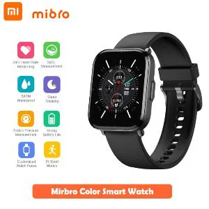 Mibro Color Smartwatch Waterproof - Black - NEW