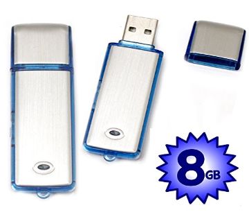 USB ভয়েস রেকর্ডার 8GB Silver