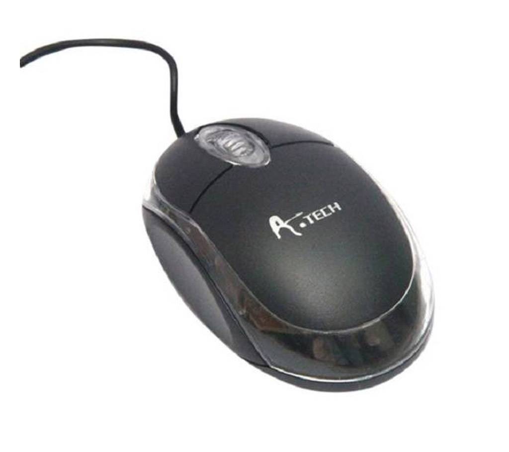 A.Tech USB Optical Mouse - Black বাংলাদেশ - 611458