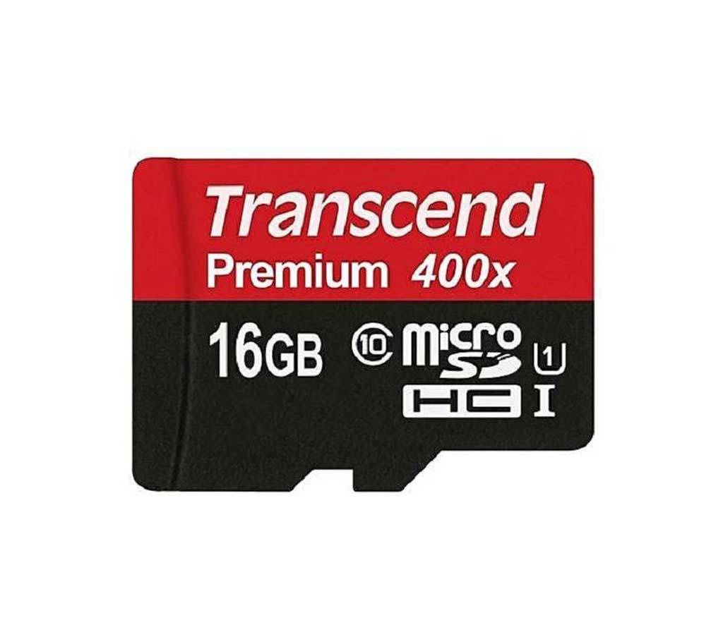 Transcend 16GB Micro SDHC Memory Card - Black বাংলাদেশ - 642212