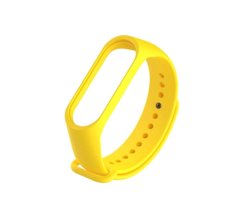 Mi Band 3 Tpu রিপ্লেসমেন্ট স্ট্র্যাপ  Smart Sport Watch Wrist Band(Yellow বাংলাদেশ - 1198015
