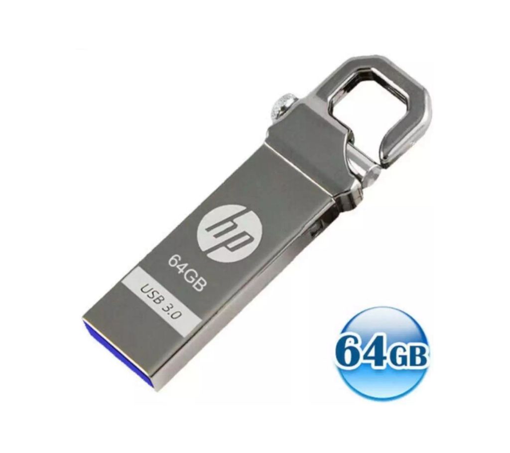 HP   USB3.1 64GB পেনড্রাইভ/USB Flash Drives Premium Quality(Silver বাংলাদেশ - 1198046