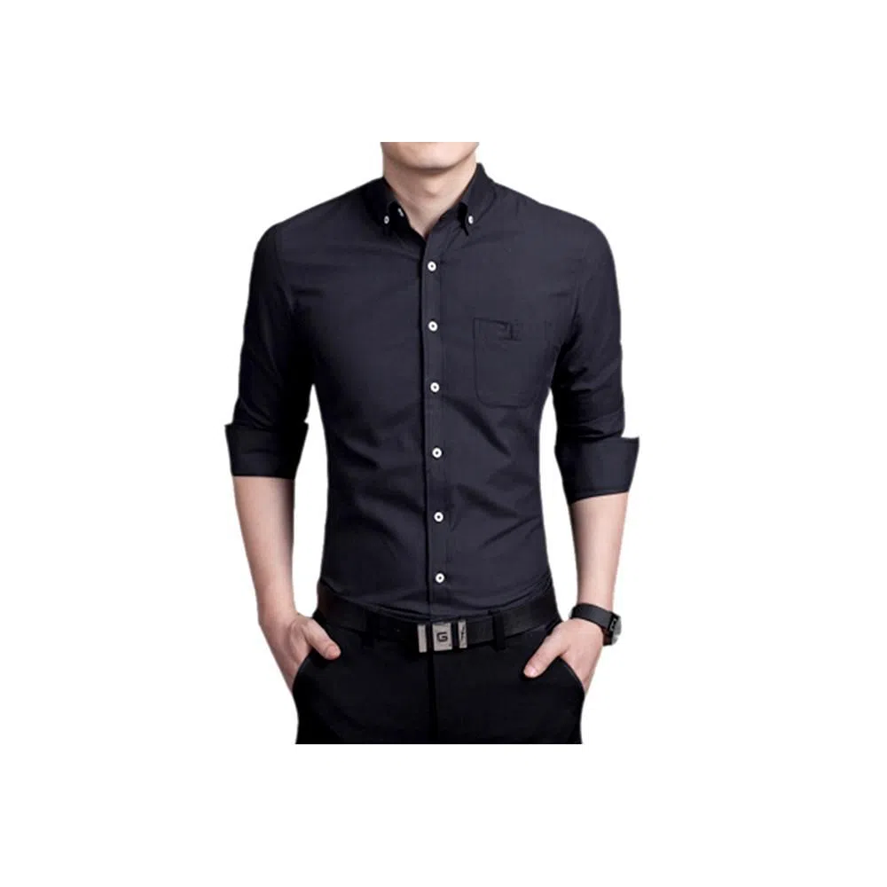 Cotton Long Sleeve Shirt for Men-3227
