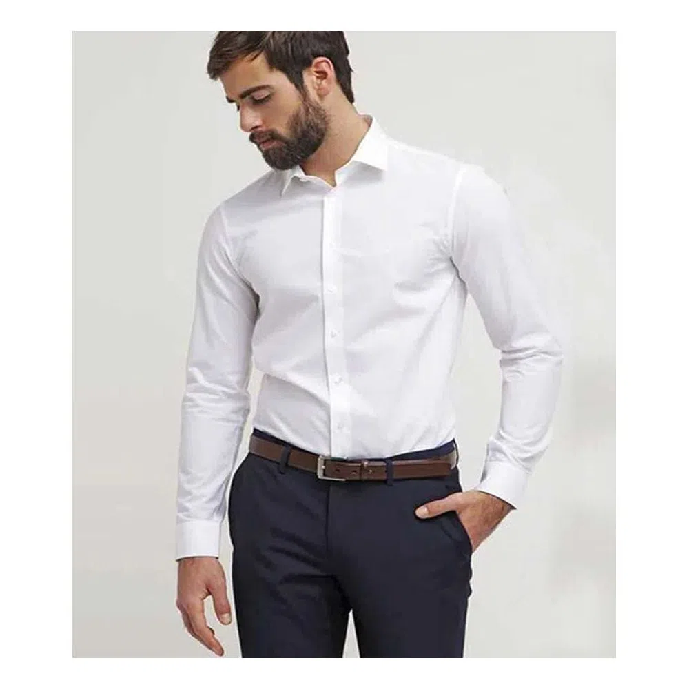 Cotton Long Sleeve Shirt for Men-4158 