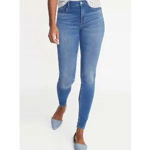 Ladies Denim Cotton Skinny Jeans Pants-4338