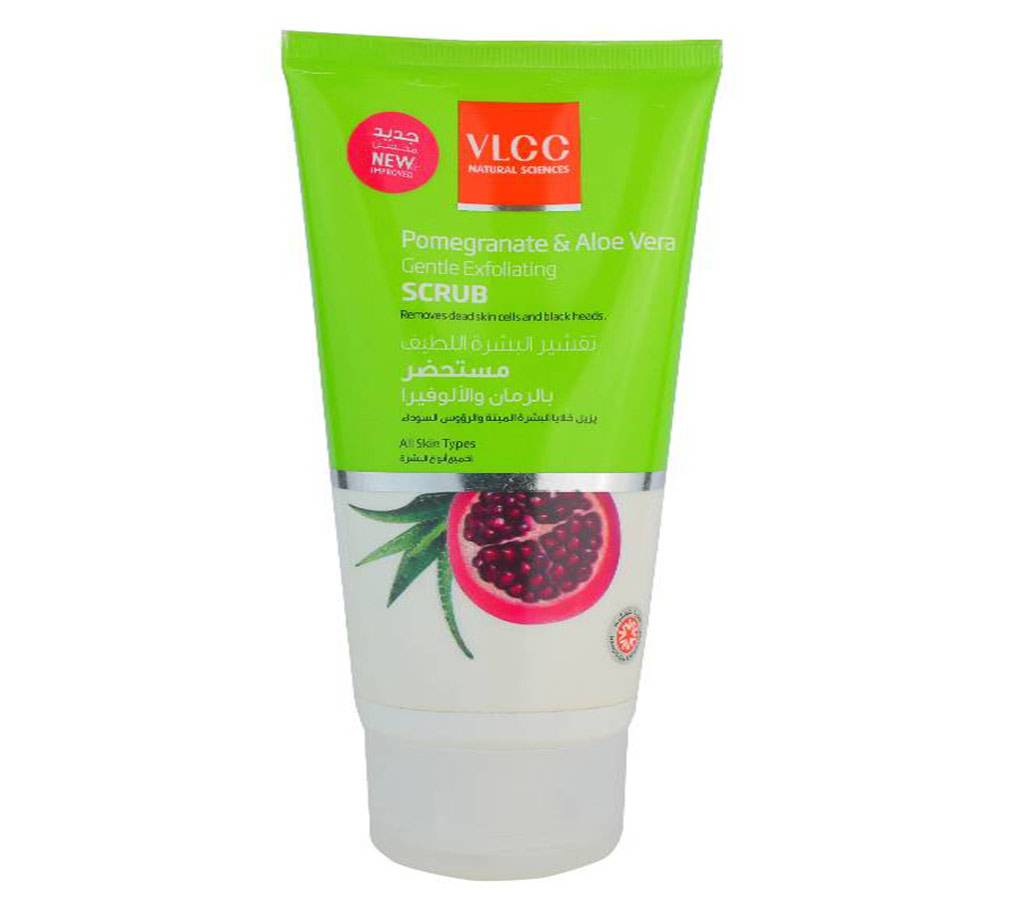 VLCC Pomegranate & Aloe Vera  Gentle Exfoliating স্ক্রাব New 150ml India বাংলাদেশ - 852410