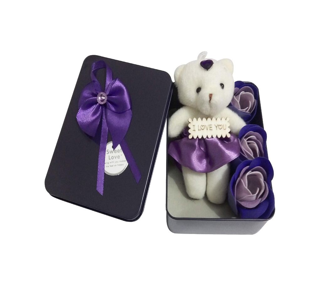 I Love you Panda Doll-purple গিফট বক্স বাংলাদেশ - 916631