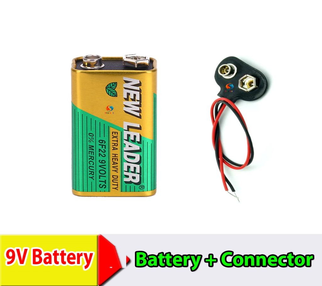 9V Battery with Connector Combo Pack (Battery+Connector) 1241843 buy