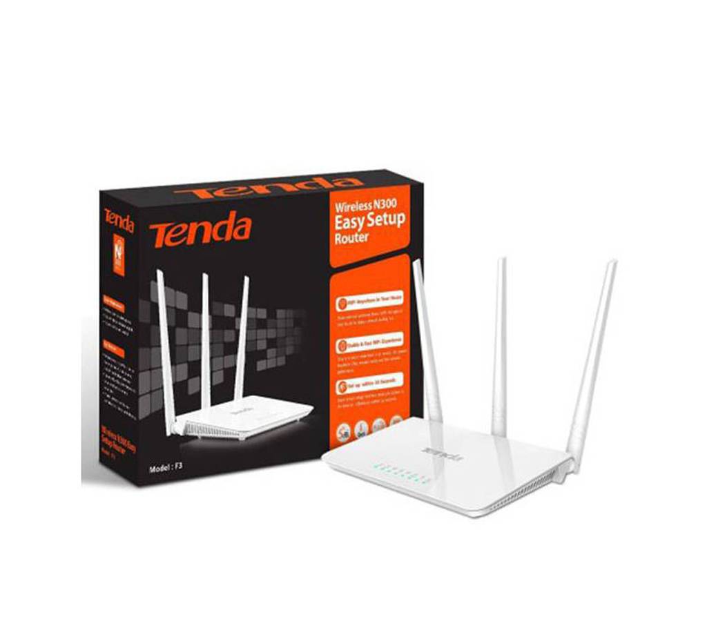 Tenda F3 300Mpbs Wi-Fi  রাউটার বাংলাদেশ - 656769