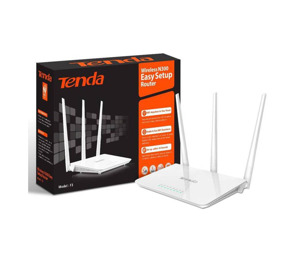 Tenda F3 300Mbps Wi-Fi রাউটার বাংলাদেশ - 534970
