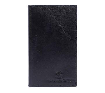 Regular Shaped Leather Long Wallet For Man