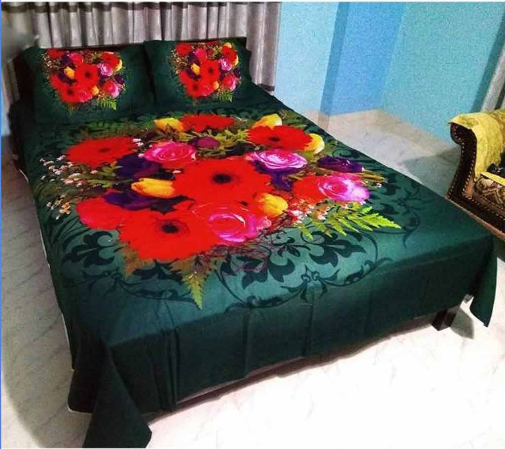 King Size Cotton 4pc Bed Sheet বাংলাদেশ - 620698