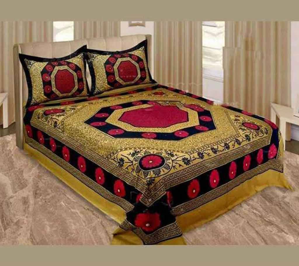 King Size Cotton 4pc Bed Sheet বাংলাদেশ - 620707