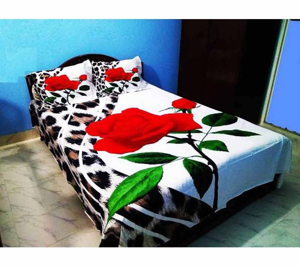 King Size Cotton 4pc Bed Sheet বাংলাদেশ - 620877