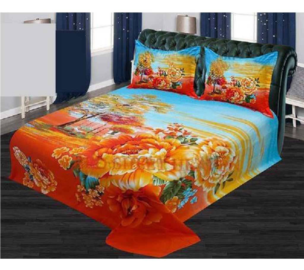 King Size Cotton 4pc Bed Sheet বাংলাদেশ - 622924