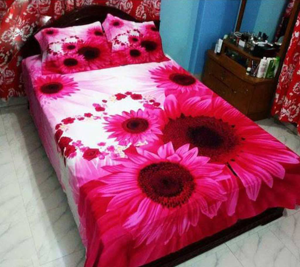King Size Cotton 4pc Bed Sheet বাংলাদেশ - 623156