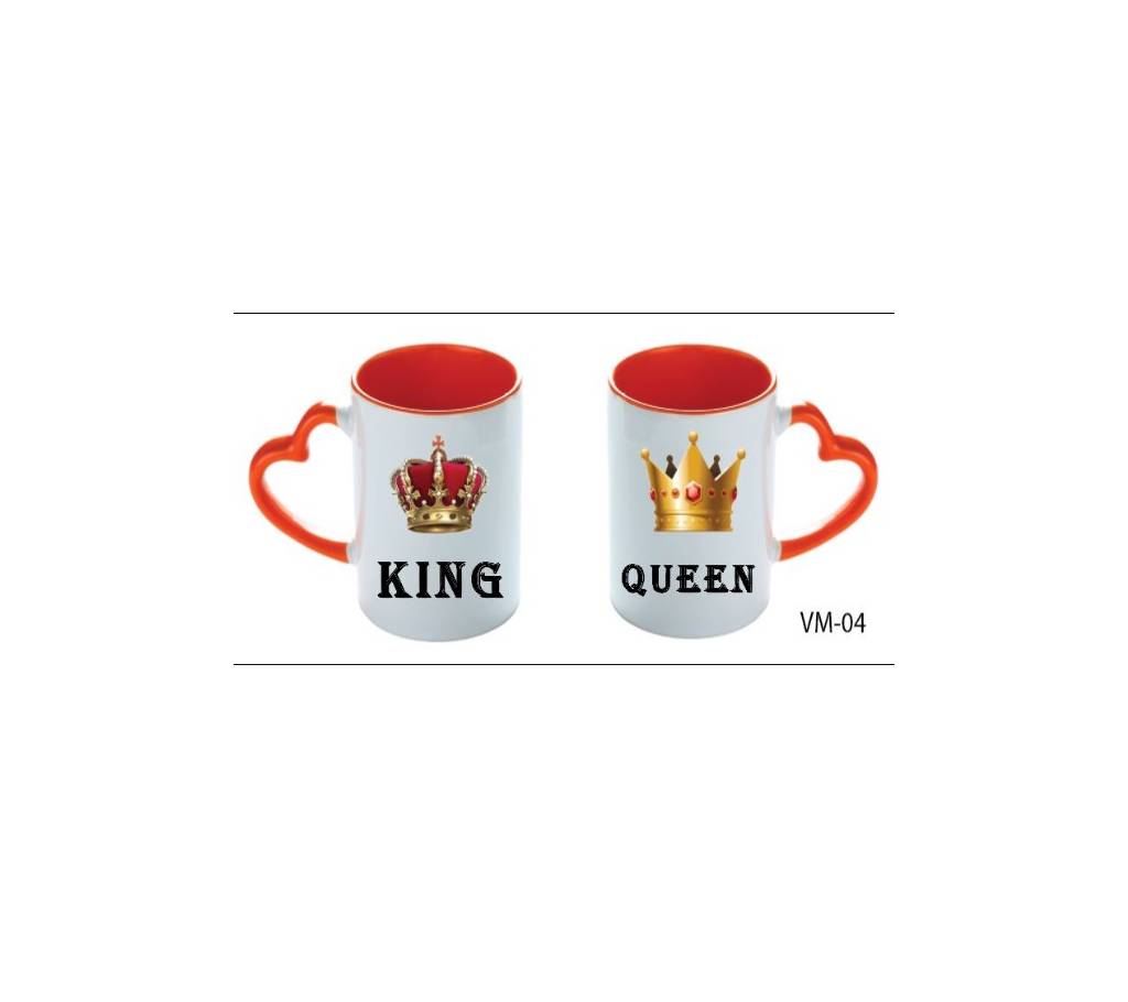 King Queen ভ্যালেন্টাইন লাভ কাপল মগ বাংলাদেশ - 898044