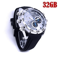 32GB Full HD 1080P Waterproof Spy Watch Video Camera with IR Night Vision Hidden Cam662 - 6-ANASG