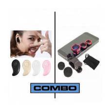 Combo Wireless Bluetooth Earphones and Clip Lenses