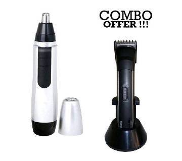 Kemei Km-2599 Trimmer+Nose Trimmer Combo offer