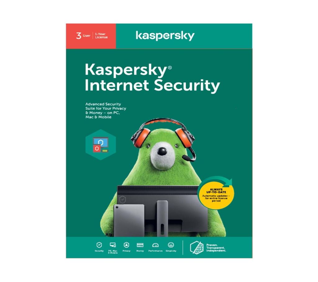 Kaspersky ইন্টারনেট Security 2020  - 3 PC / 1 Year বাংলাদেশ - 1168011